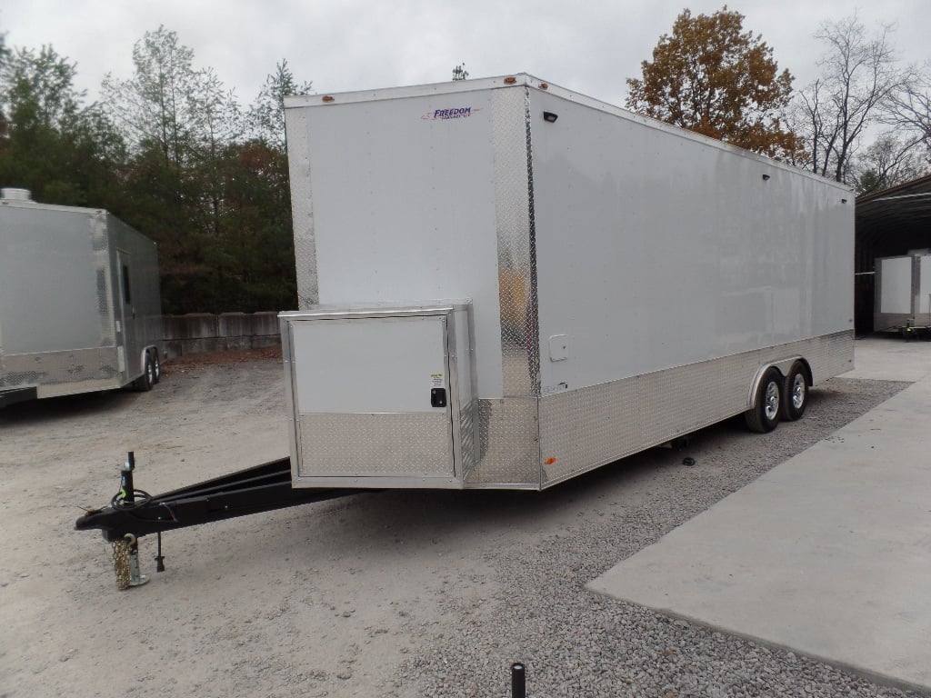 755-8.5-x-24-white-concession-food-trailer-with-appliances-22.jpg 8.5' x 24' White Concession Food Trailer With Appliances