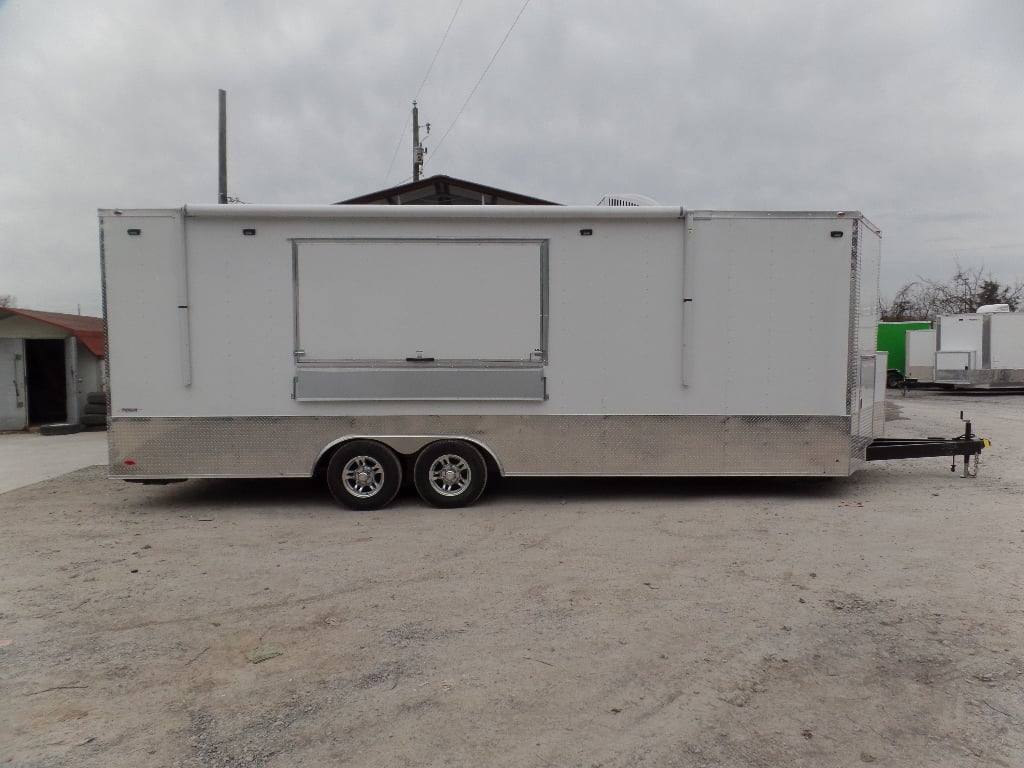 755-8.5-x-24-white-concession-food-trailer-with-appliances-27.jpg 8.5' x 24' White Concession Food Trailer With Appliances