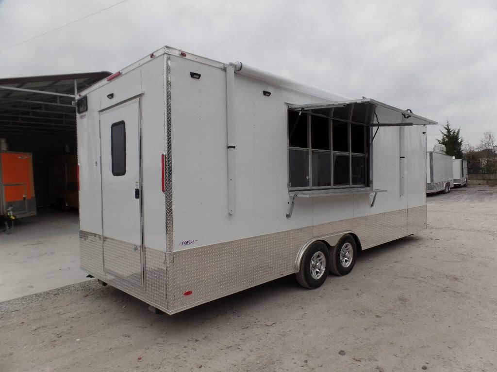 755-8.5-x-24-white-concession-food-trailer-with-appliances-9.jpg 8.5' x 24' White Concession Food Trailer With Appliances
