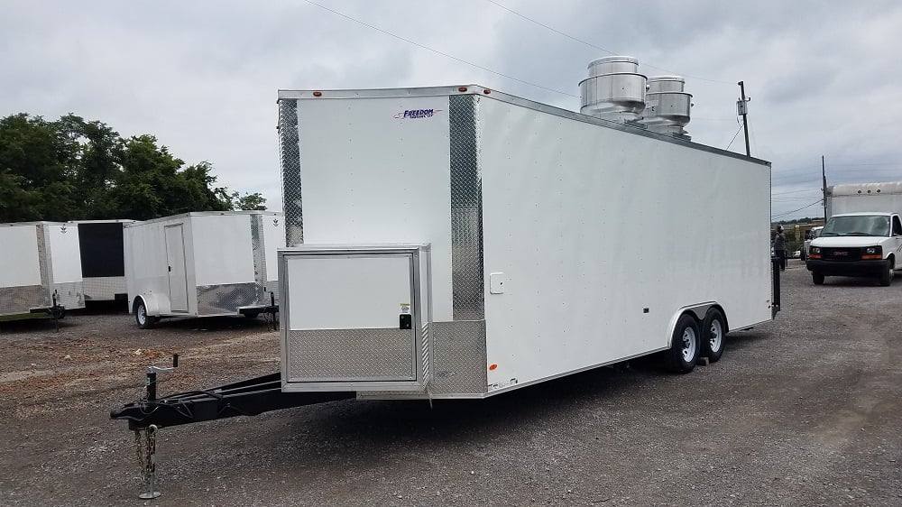 756-8.5-x-24-white-concession-food-trailer-with-appliances-3.jpg 8.5' x 24' White Concession Food Trailer With Appliances