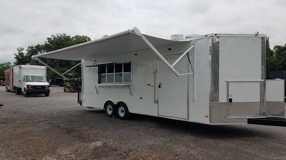 756-8.5-x-24-white-concession-food-trailer-with-appliances-6.jpg 8.5' x 24' White Concession Food Trailer With Appliances