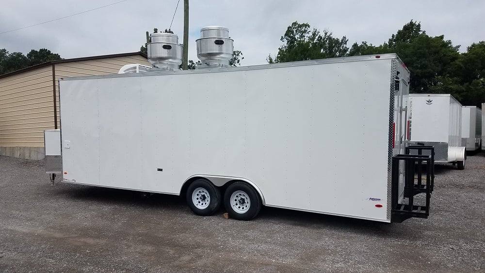 756-8.5-x-24-white-concession-food-trailer-with-appliances-8.jpg 8.5' x 24' White Concession Food Trailer With Appliances