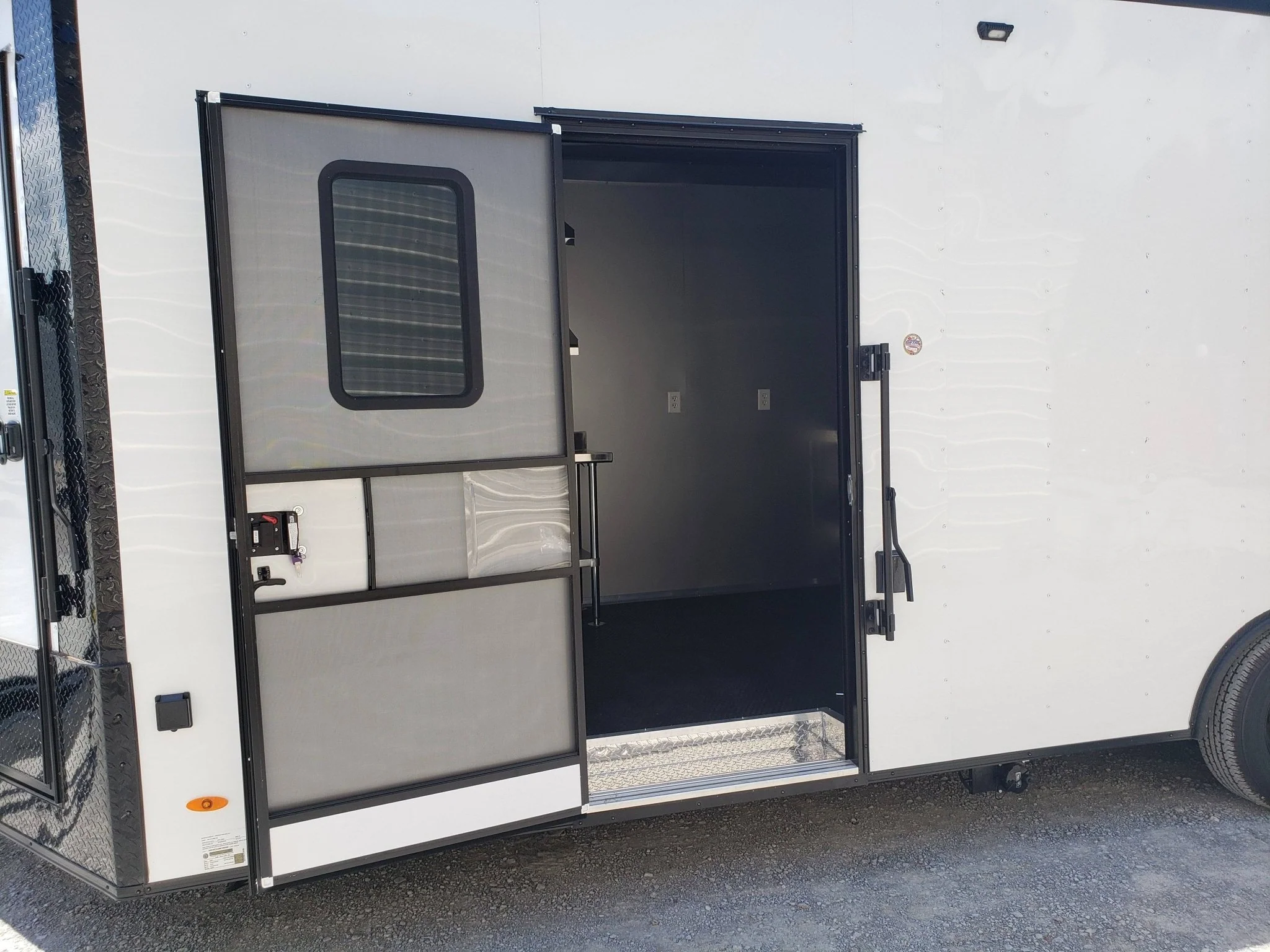 757-8.5-x-24-white-concession-food-trailer-with-black-out-package-25.webp 8.5' x 24' White Concession Food Trailer with Black Out Package