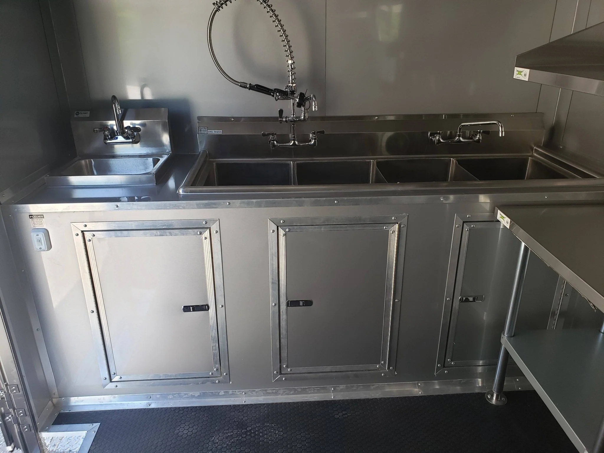 757-8.5-x-24-white-concession-food-trailer-with-black-out-package-8.webp 8.5' x 24' White Concession Food Trailer with Black Out Package