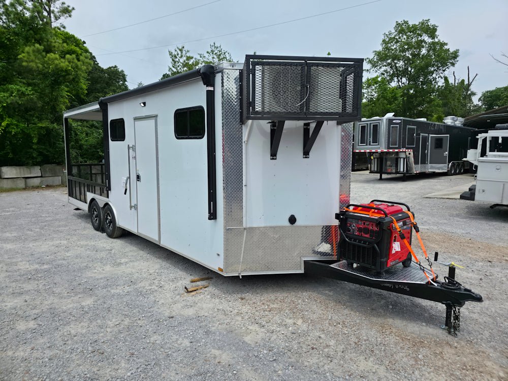 758-8.5-x-24-white-concession-trailer-and-toy-hauler-with-11-ft-bbq-porch-10.jpg 8.5' X 24' White Concession Trailer and Toy Hauler With 11 ft BBQ Porch