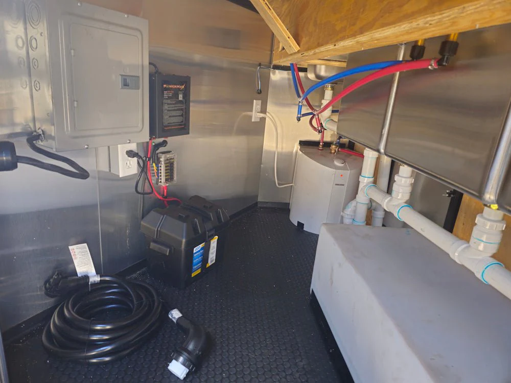 8.5' X 16' Black Concession Trailer Food Event Catering