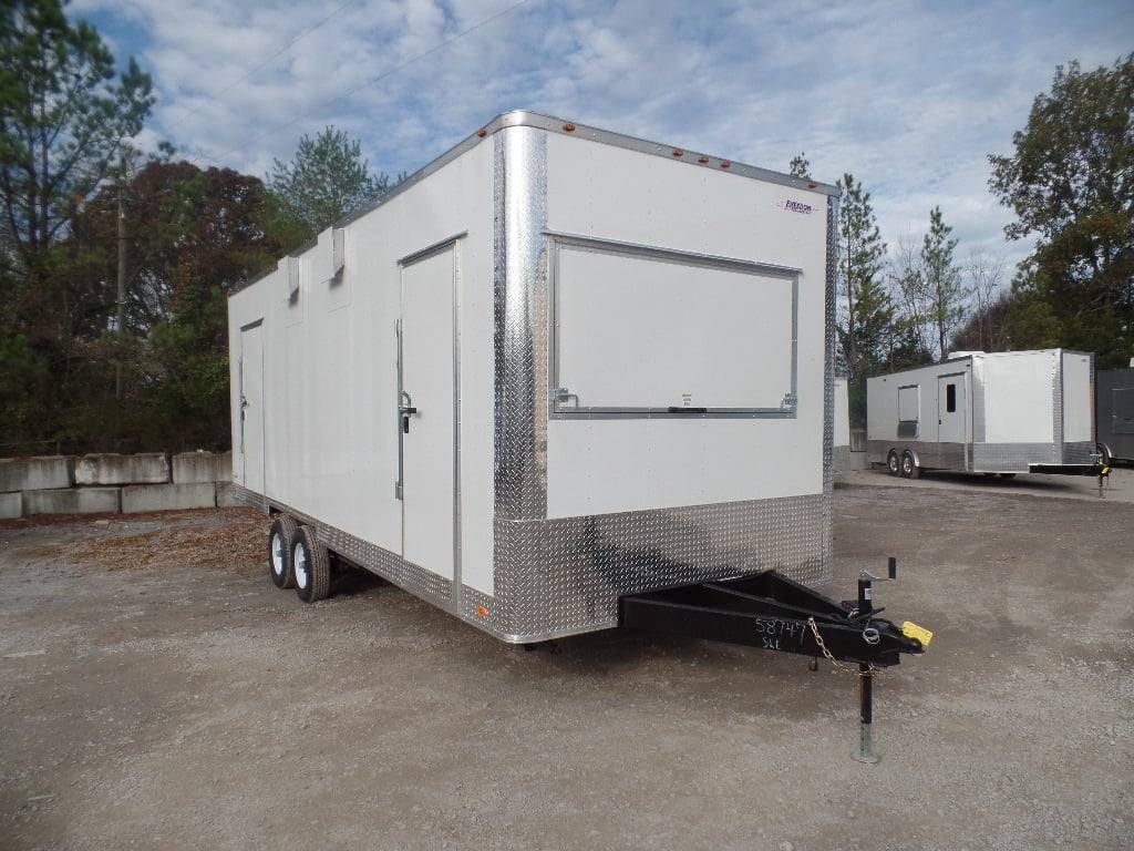 761-8.5-x-24-white-deck-over-concession-food-trailer-17.jpg 8.5' x 24' White Deck Over Concession Food Trailer