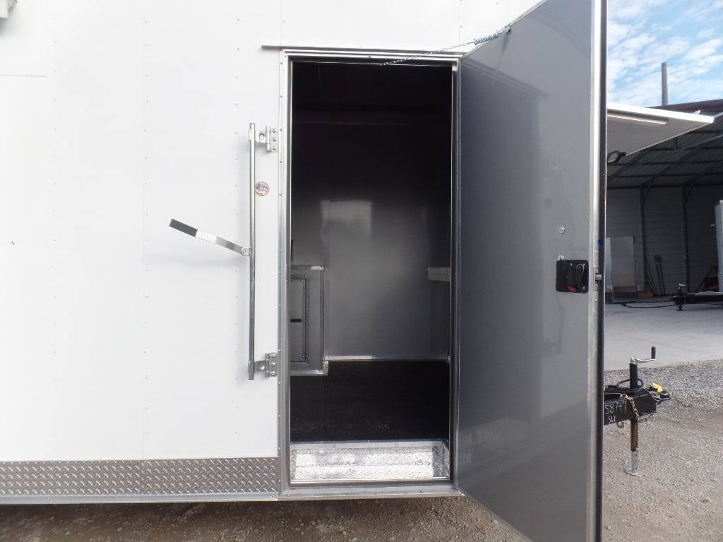 761-8.5-x-24-white-deck-over-concession-food-trailer-22.jpg 8.5' x 24' White Deck Over Concession Food Trailer