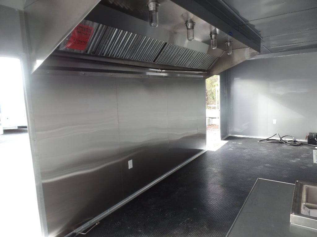 761-8.5-x-24-white-deck-over-concession-food-trailer-5.jpg 8.5' x 24' White Deck Over Concession Food Trailer