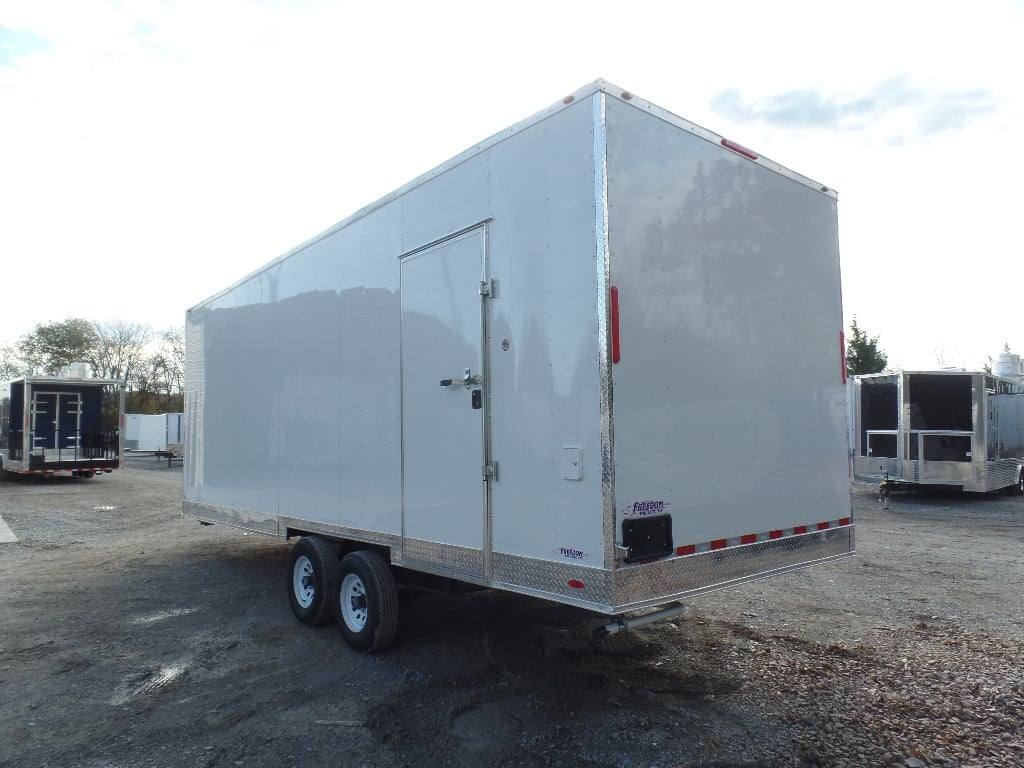 761-8.5-x-24-white-deck-over-concession-food-trailer-6.jpg 8.5' x 24' White Deck Over Concession Food Trailer