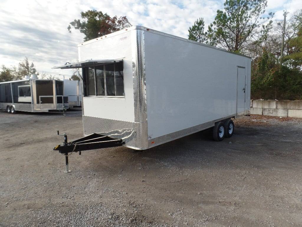 761-8.5-x-24-white-deck-over-concession-food-trailer-8.jpg 8.5' x 24' White Deck Over Concession Food Trailer