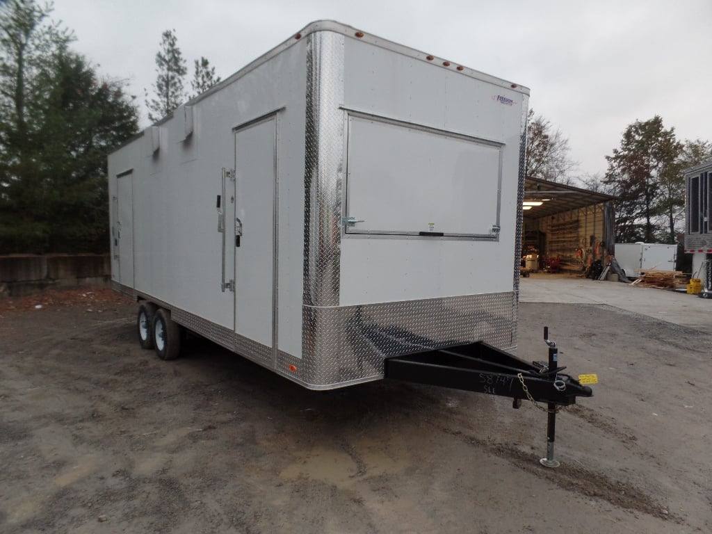 762-8.5-x-24-white-deck-over-concession-food-trailer-with-appliances-16.jpg 8.5' x 24' White Deck Over Concession Food Trailer With Appliances
