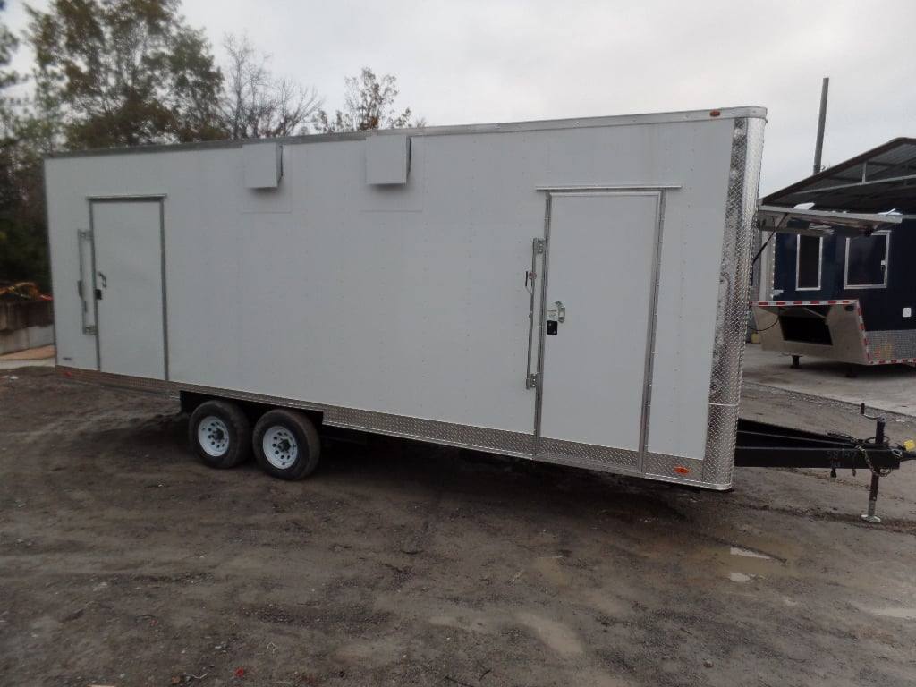 762-8.5-x-24-white-deck-over-concession-food-trailer-with-appliances-18.jpg 8.5' x 24' White Deck Over Concession Food Trailer With Appliances