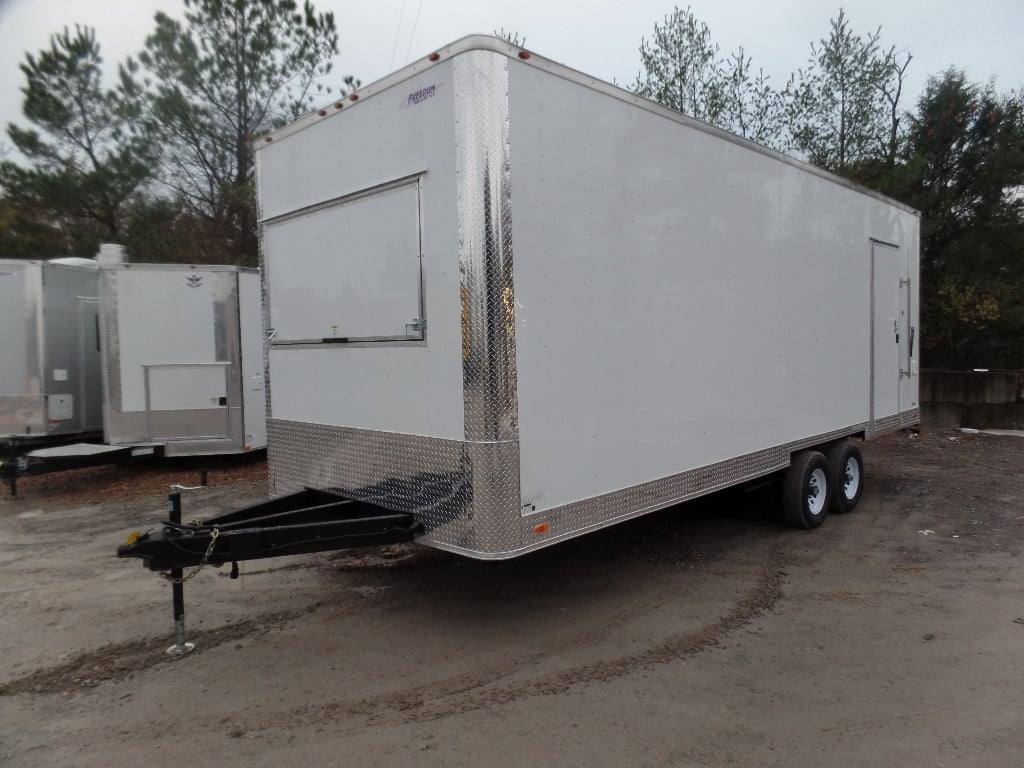 762-8.5-x-24-white-deck-over-concession-food-trailer-with-appliances-22.jpg 8.5' x 24' White Deck Over Concession Food Trailer With Appliances