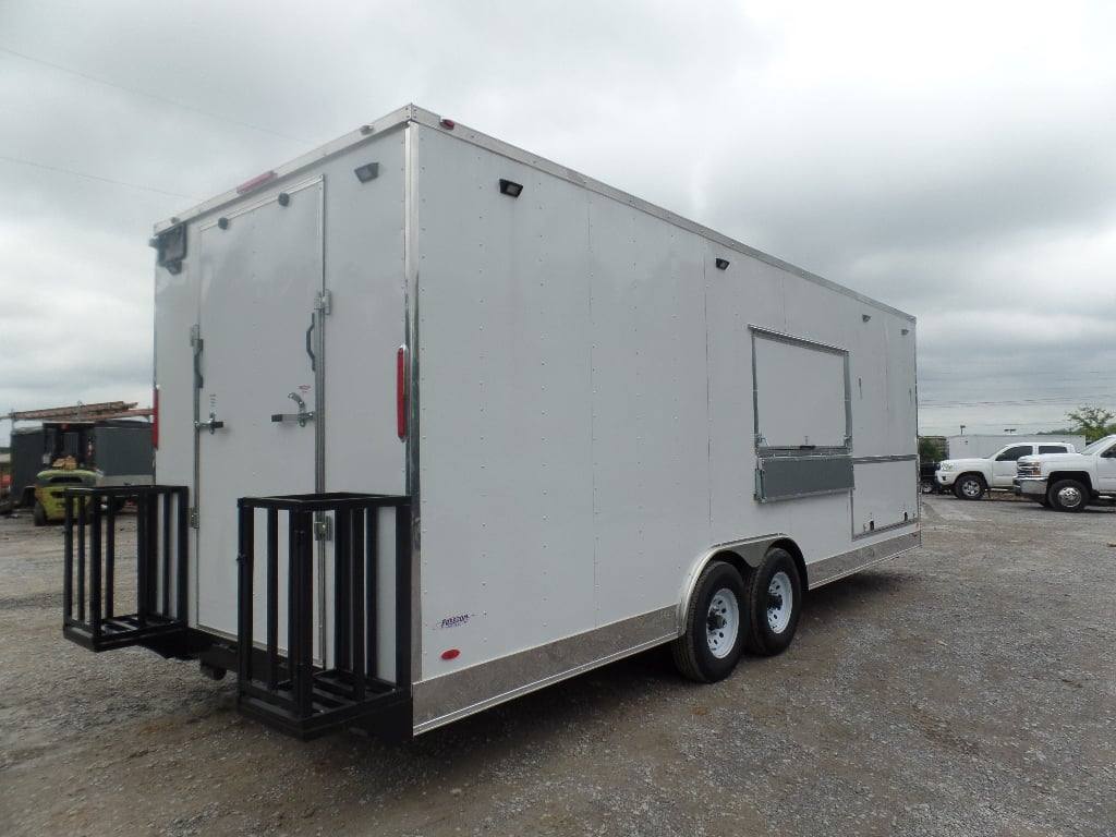763-8.5-x-24-white-flat-front-food-catering-concession-trailer-19.jpg 8.5' x 24' White Flat Front Food Catering Concession Trailer