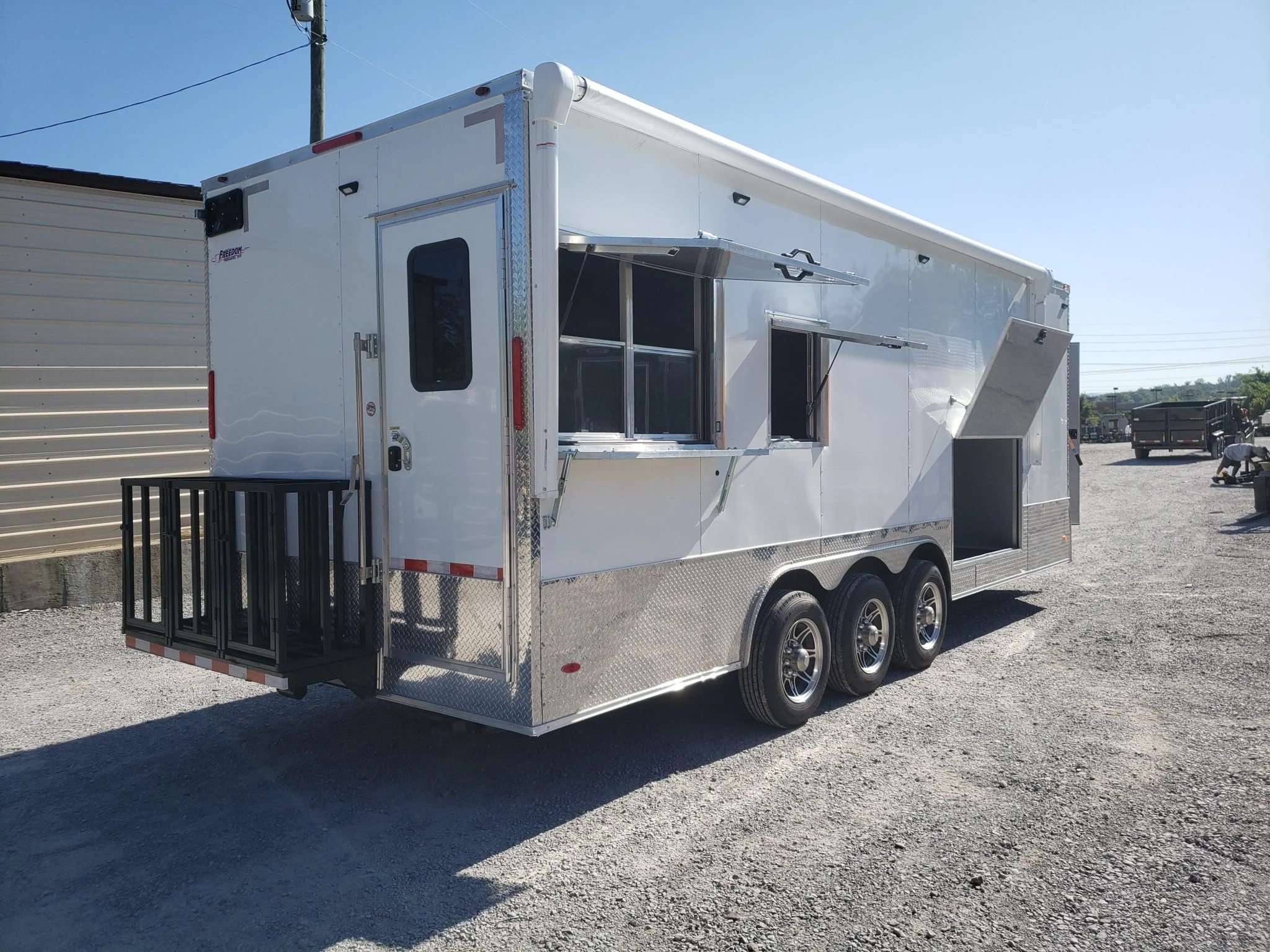 765-8.5-x-24-white-food-vending-concession-trailer-with-appliances-42.webp 8.5' x 24' White Food Vending Concession Trailer With Appliances