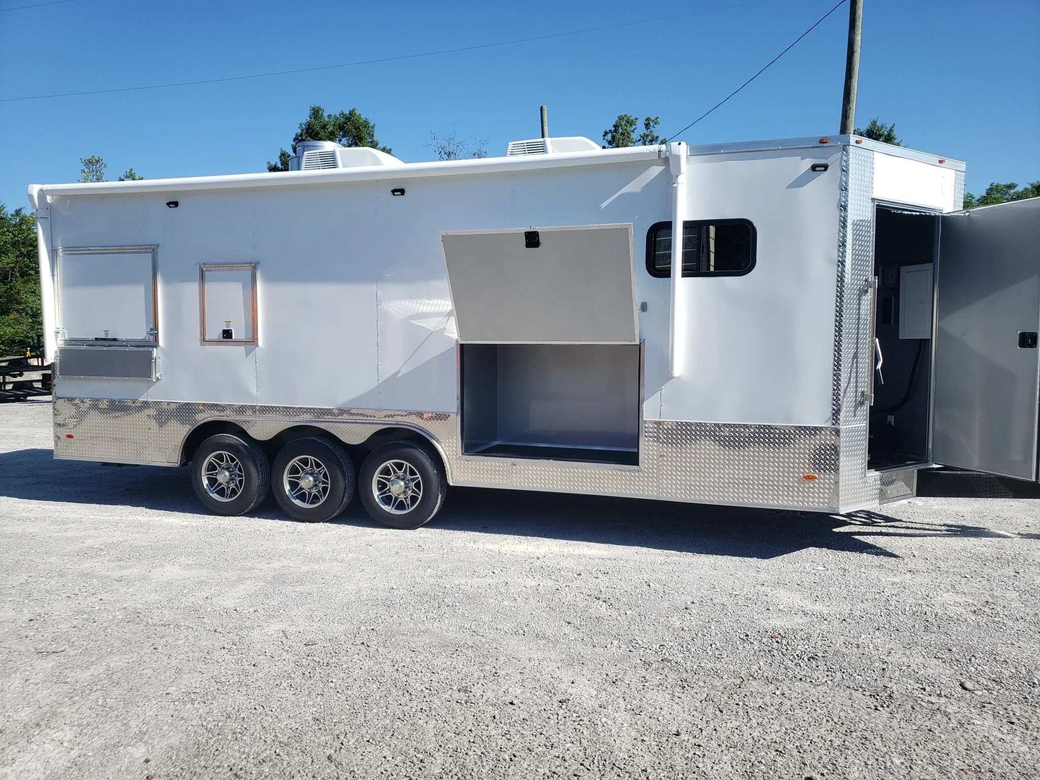 765-8.5-x-24-white-food-vending-concession-trailer-with-appliances-46.webp 8.5' x 24' White Food Vending Concession Trailer With Appliances