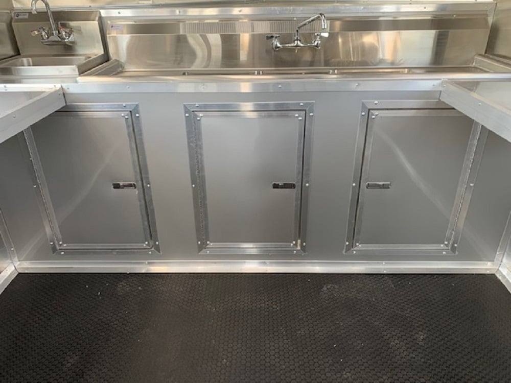 766-8.5-x-24-white-pizza-concession-food-trailer-11.jpg 8.5' x 24' White Pizza Concession Food Trailer