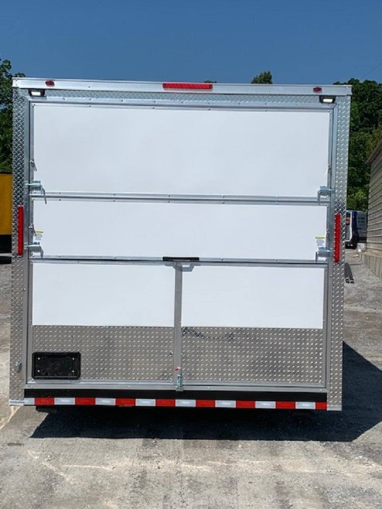 766-8.5-x-24-white-pizza-concession-food-trailer-16.jpg 8.5' x 24' White Pizza Concession Food Trailer