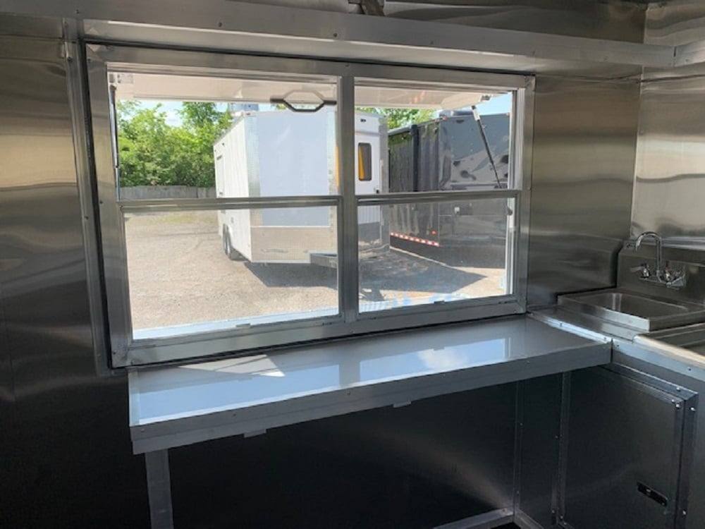 766-8.5-x-24-white-pizza-concession-food-trailer-17.jpg 8.5' x 24' White Pizza Concession Food Trailer