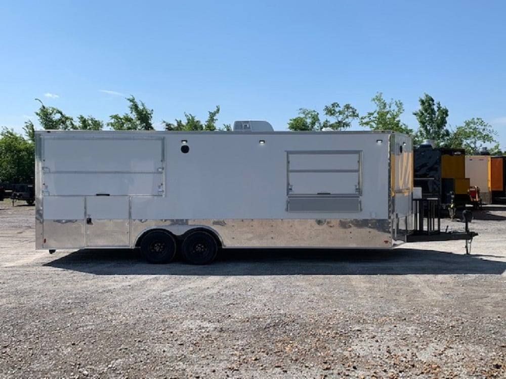 766-8.5-x-24-white-pizza-concession-food-trailer-18.jpg 8.5' x 24' White Pizza Concession Food Trailer