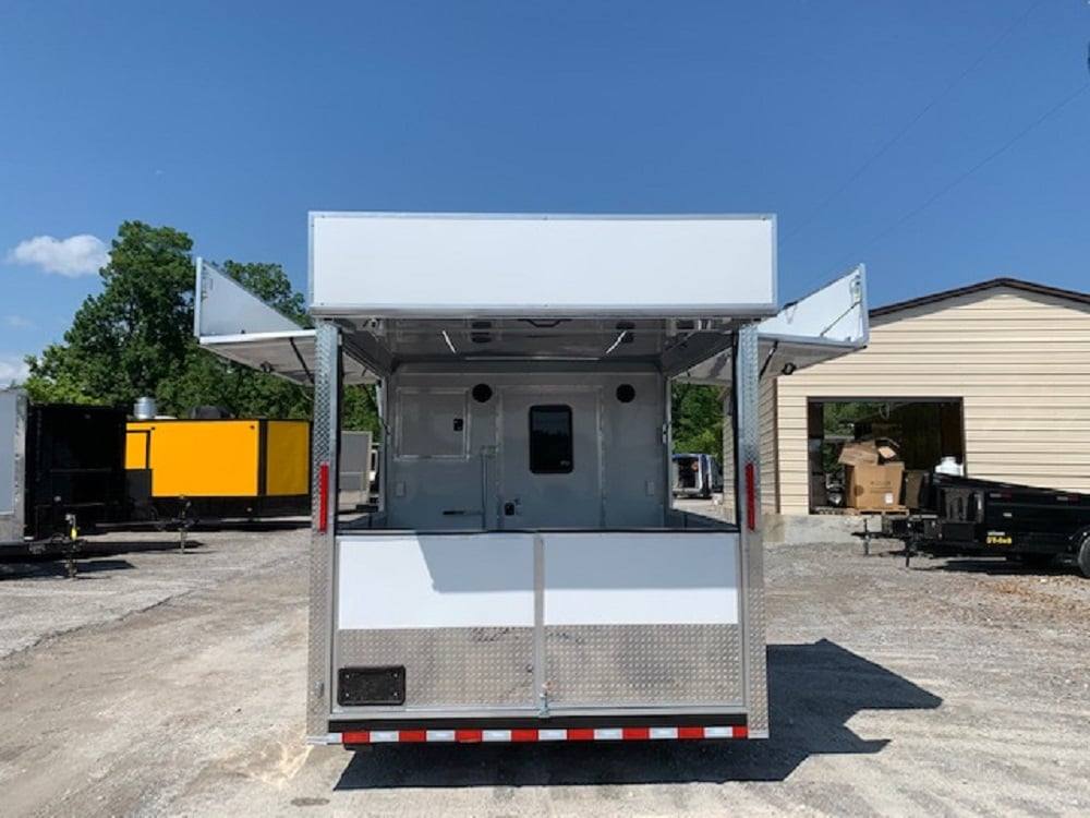 766-8.5-x-24-white-pizza-concession-food-trailer-23.jpg 8.5' x 24' White Pizza Concession Food Trailer