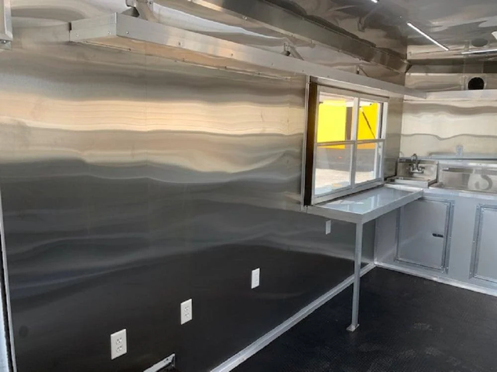 766-8.5-x-24-white-pizza-concession-food-trailer-4.webp 8.5' x 24' White Pizza Concession Food Trailer
