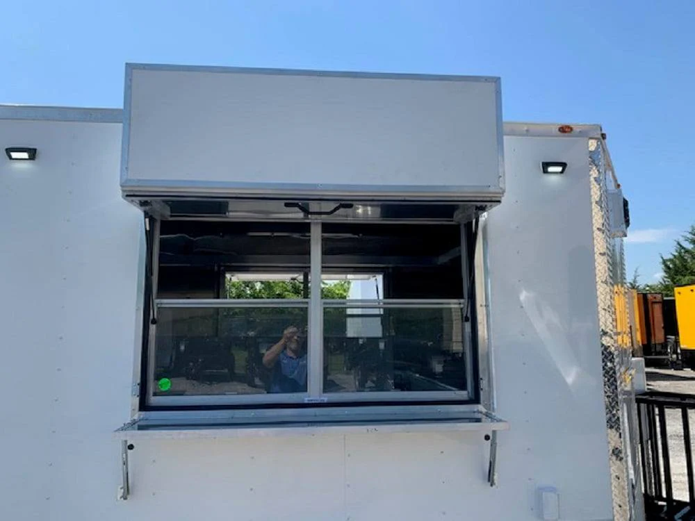 766-8.5-x-24-white-pizza-concession-food-trailer-5.webp 8.5' x 24' White Pizza Concession Food Trailer