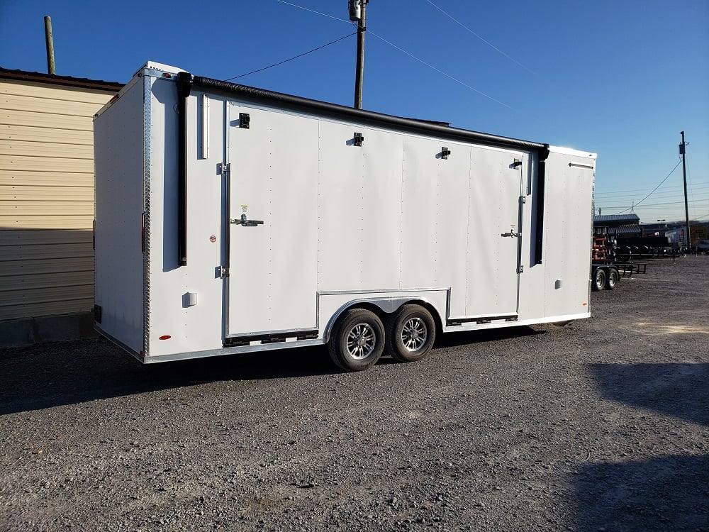 769-8.5-x-24-white-stage-event-trailer-3.jpg 8.5' x 24' White Stage Event Trailer