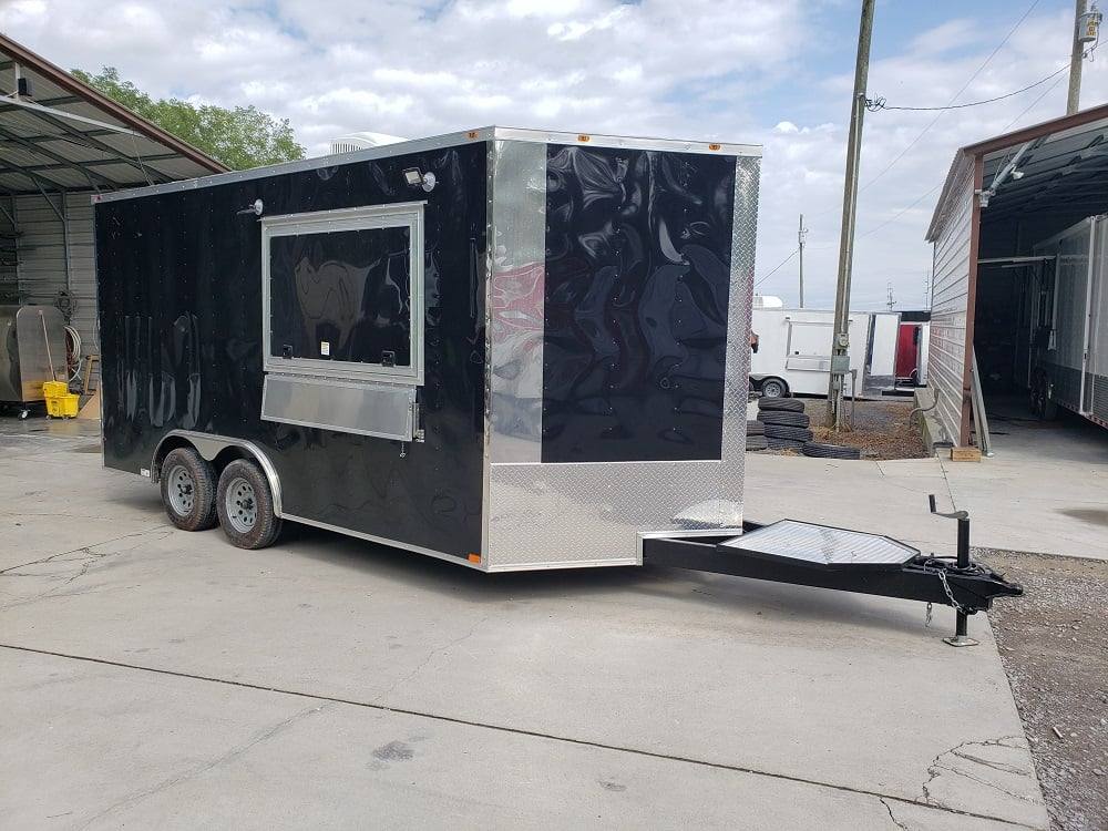 77-8.5-x-16-black-custom-concession-food-trailer-with-appliances-19.jpg 8.5' x 16' Black Custom Concession Food Trailer With Appliances