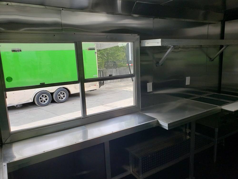 77-8.5-x-16-black-custom-concession-food-trailer-with-appliances-20.jpg 8.5' x 16' Black Custom Concession Food Trailer With Appliances