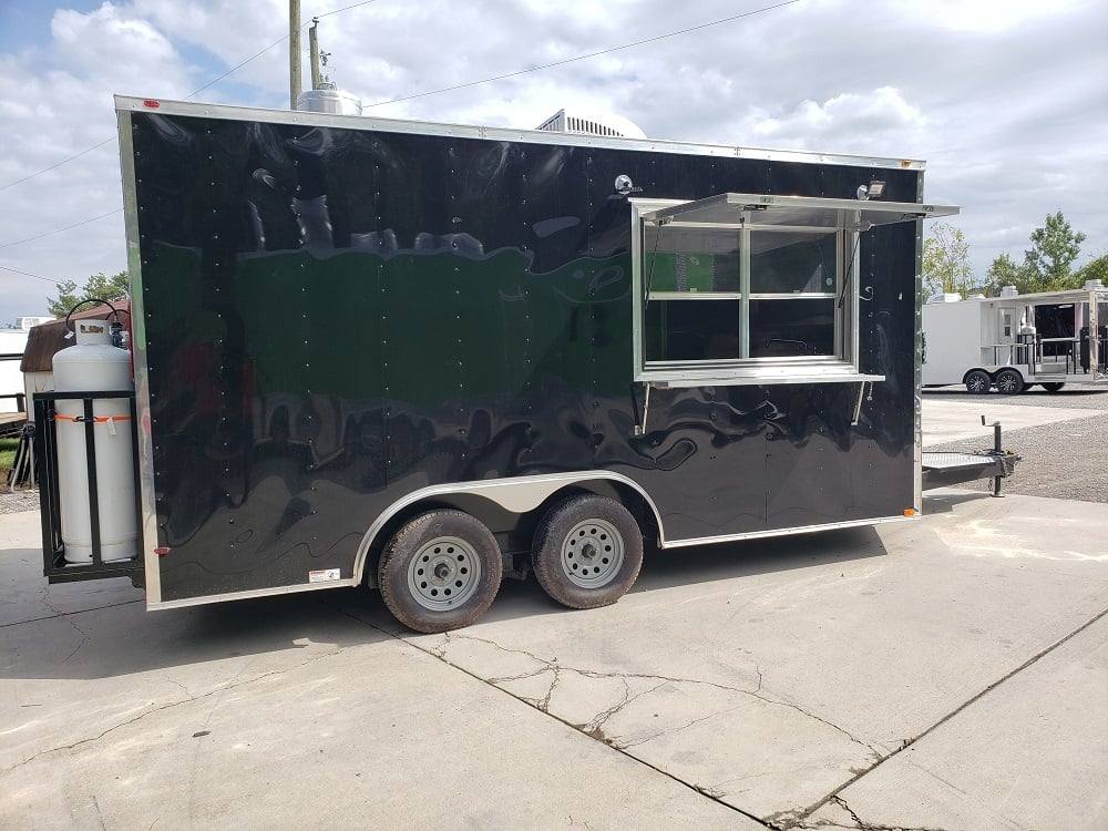 77-8.5-x-16-black-custom-concession-food-trailer-with-appliances-23.jpg 8.5' x 16' Black Custom Concession Food Trailer With Appliances