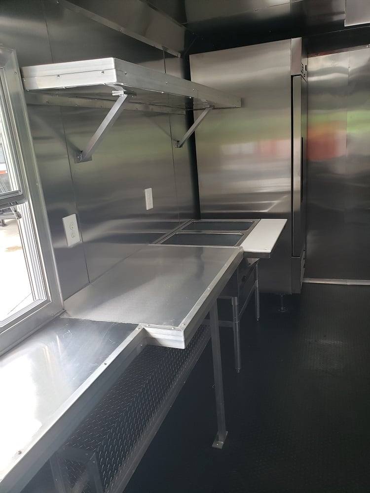 77-8.5-x-16-black-custom-concession-food-trailer-with-appliances-24.jpg 8.5' x 16' Black Custom Concession Food Trailer With Appliances
