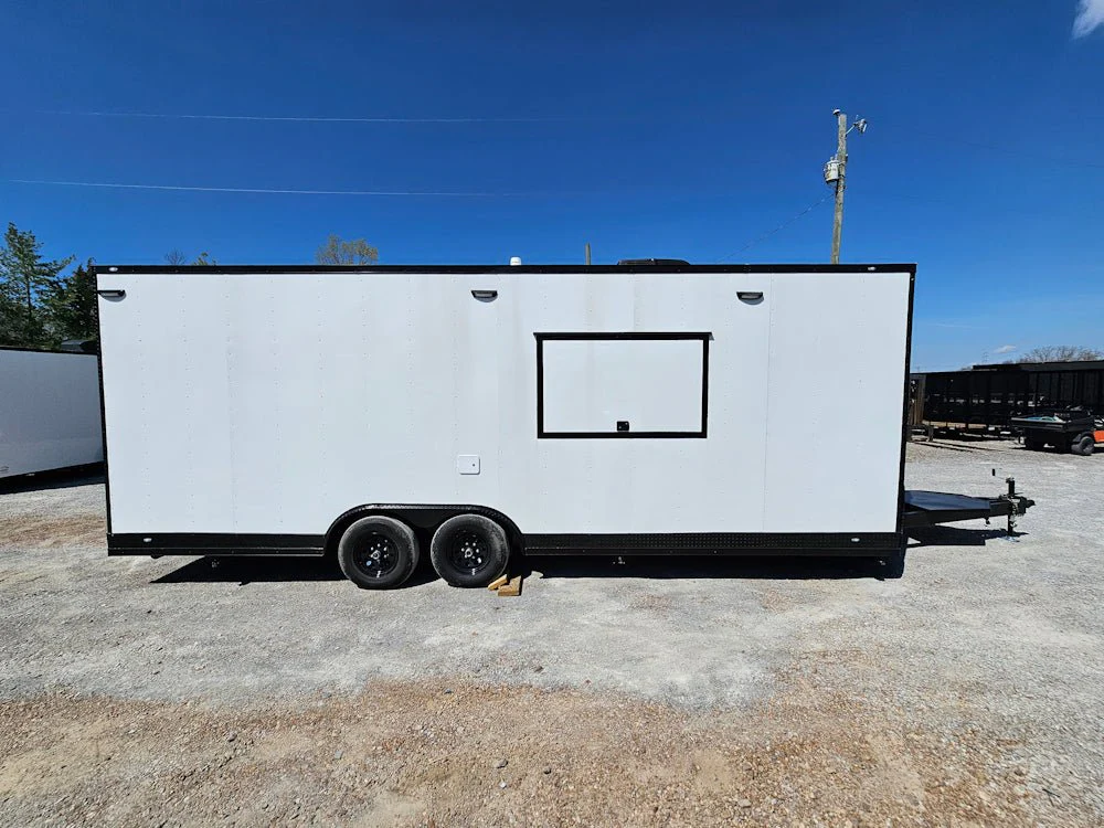 773-8.5-x-24-white-with-blackout-all-electric-food-trailer-event-catering-12.webp 8.5' X 24' White With Blackout All Electric Food Trailer Event Catering