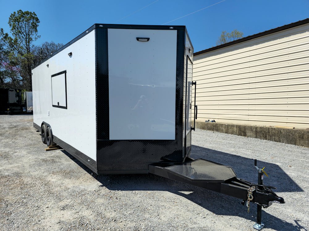 773-8.5-x-24-white-with-blackout-all-electric-food-trailer-event-catering-13.jpg 8.5' X 24' White With Blackout All Electric Food Trailer Event Catering