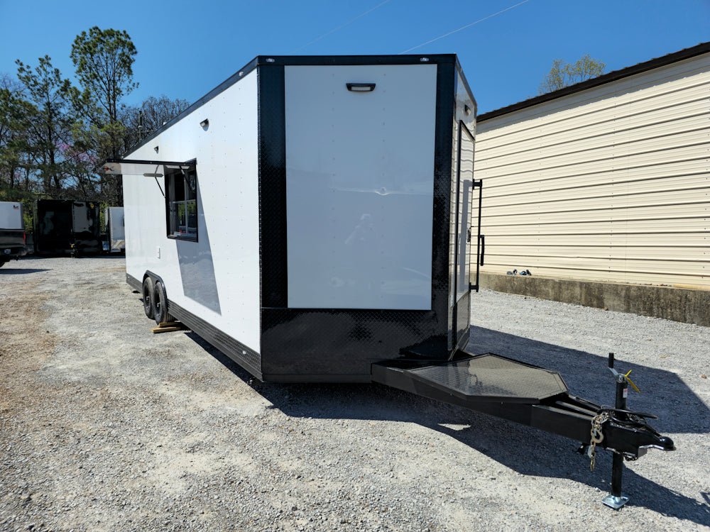 773-8.5-x-24-white-with-blackout-all-electric-food-trailer-event-catering-16.jpg 8.5' X 24' White With Blackout All Electric Food Trailer Event Catering