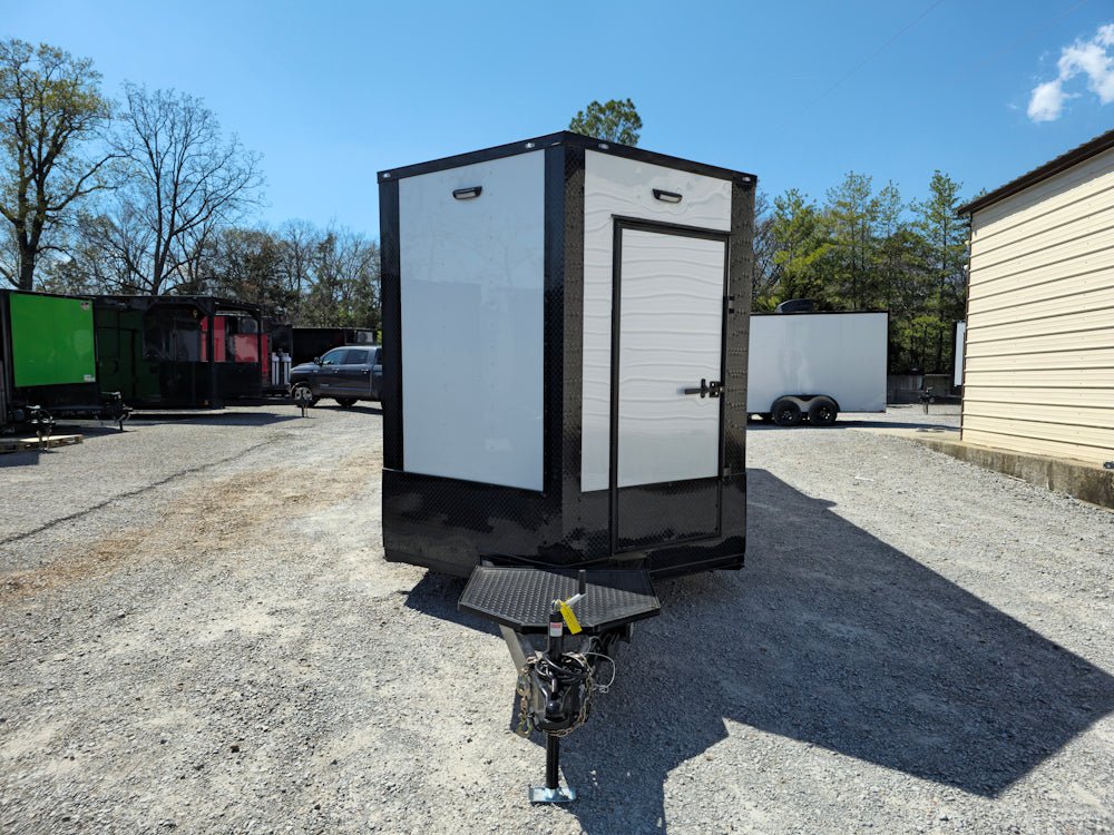 773-8.5-x-24-white-with-blackout-all-electric-food-trailer-event-catering-2.jpg 8.5' X 24' White With Blackout All Electric Food Trailer Event Catering