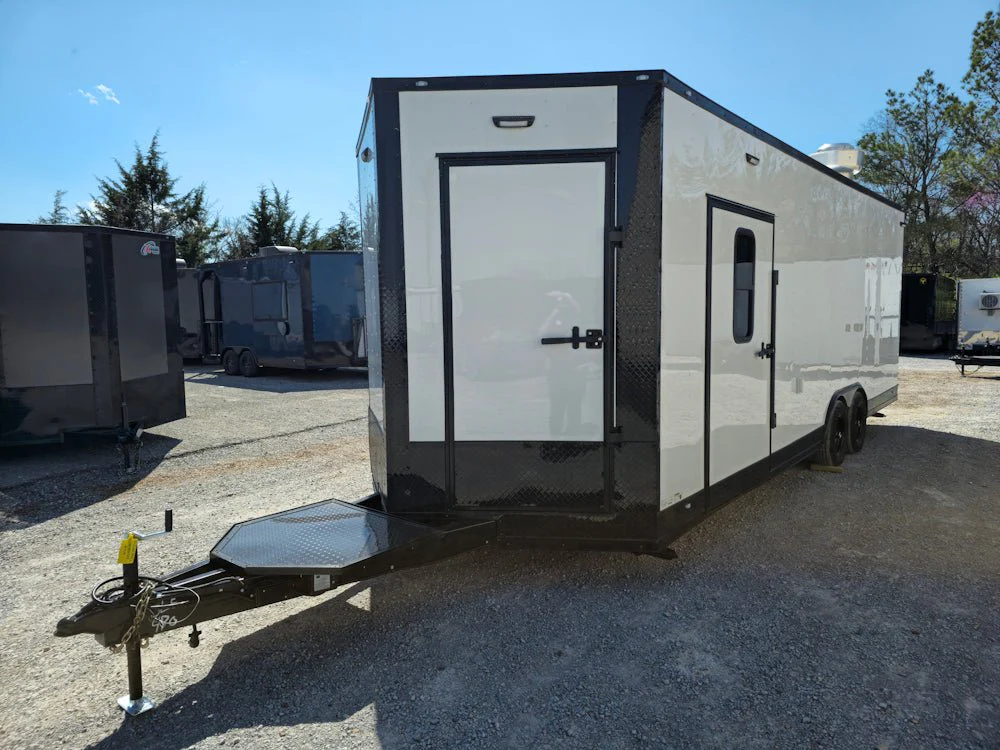 773-8.5-x-24-white-with-blackout-all-electric-food-trailer-event-catering-3.webp 8.5' X 24' White With Blackout All Electric Food Trailer Event Catering