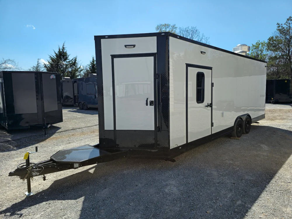 773-8.5-x-24-white-with-blackout-all-electric-food-trailer-event-catering-6.webp 8.5' X 24' White With Blackout All Electric Food Trailer Event Catering