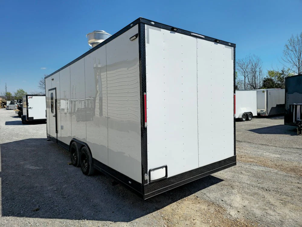 773-8.5-x-24-white-with-blackout-all-electric-food-trailer-event-catering-9.webp 8.5' X 24' White With Blackout All Electric Food Trailer Event Catering