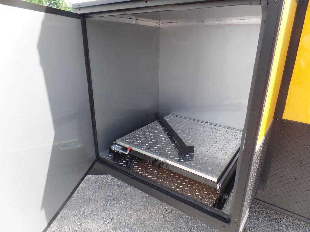 774-8.5-x-24-yellow-bbq-porch-concession-food-trailer-16.jpg 8.5' x 24' Yellow BBQ Porch Concession Food Trailer