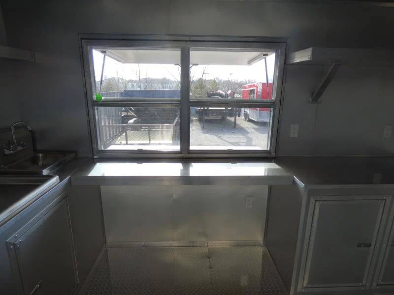 775-8.5-x-24-yellow-catering-bbq-event-concession-food-trailer-11.webp 8.5' x 24' Yellow Catering BBQ Event Concession Food Trailer