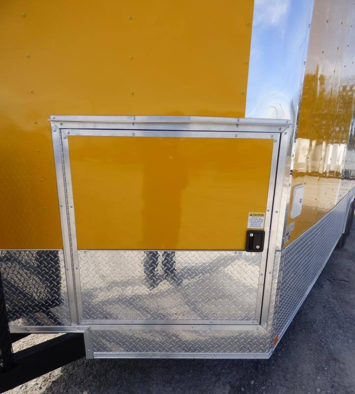 775-8.5-x-24-yellow-catering-bbq-event-concession-food-trailer-17.jpg 8.5' x 24' Yellow Catering BBQ Event Concession Food Trailer