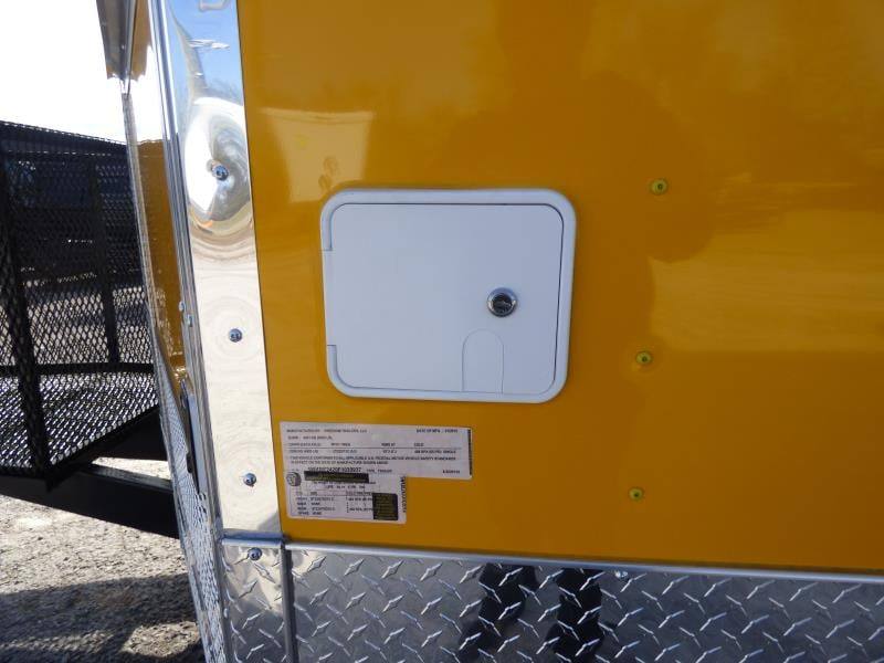775-8.5-x-24-yellow-catering-bbq-event-concession-food-trailer-37.jpg 8.5' x 24' Yellow Catering BBQ Event Concession Food Trailer