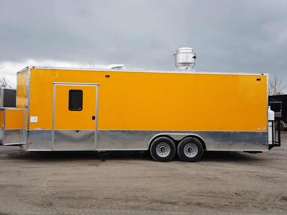 776-8.5-x-24-yellow-food-concessions-trailer-with-appliances-10.jpg 8.5' x 24' Yellow Food Concessions Trailer With Appliances