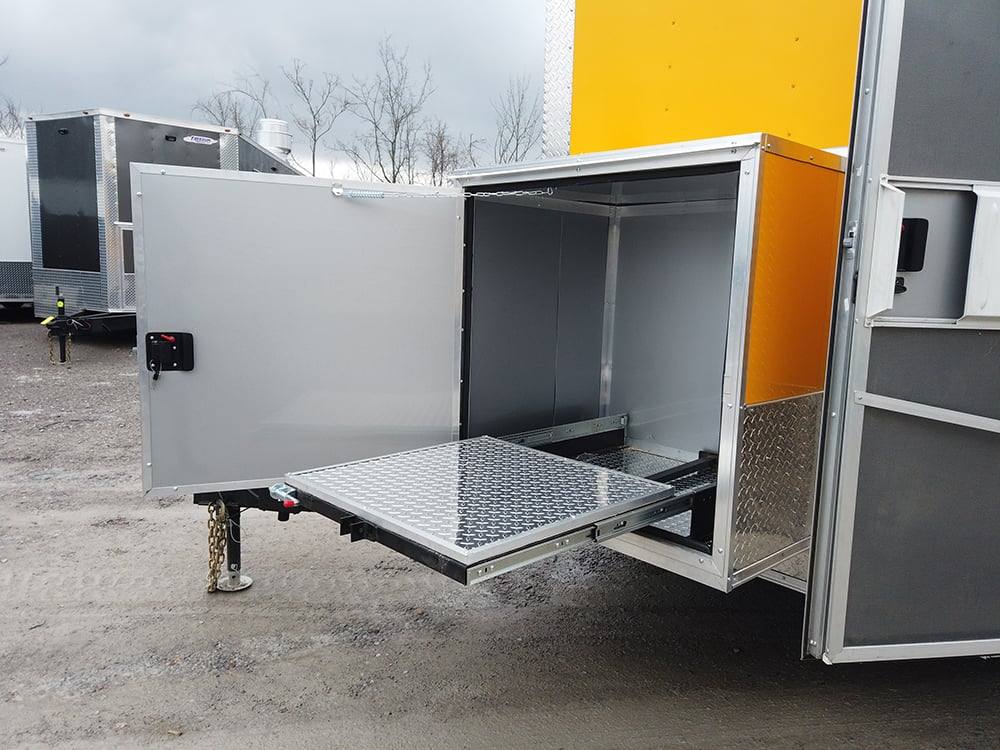 776-8.5-x-24-yellow-food-concessions-trailer-with-appliances-20.jpg 8.5' x 24' Yellow Food Concessions Trailer With Appliances