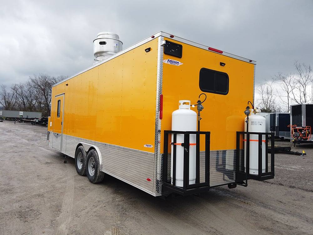 776-8.5-x-24-yellow-food-concessions-trailer-with-appliances-3.jpg 8.5' x 24' Yellow Food Concessions Trailer With Appliances