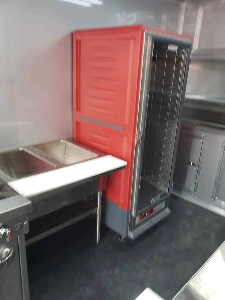 778-8.5-x-25-black-bbq-porch-style-concession-food-trailer-with-appliances-15.webp 8.5' x 25' Black BBQ Porch Style Concession Food Trailer With Appliances