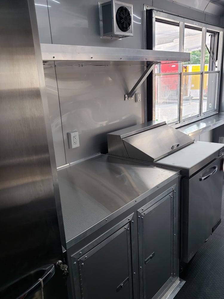 778-8.5-x-25-black-bbq-porch-style-concession-food-trailer-with-appliances-46.jpg 8.5' x 25' Black BBQ Porch Style Concession Food Trailer With Appliances