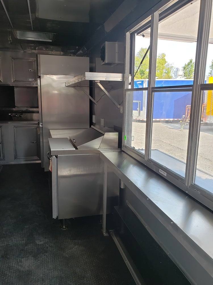 778-8.5-x-25-black-bbq-porch-style-concession-food-trailer-with-appliances-49.jpg 8.5' x 25' Black BBQ Porch Style Concession Food Trailer With Appliances